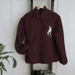 Custom Printed Pet Portrait Recycled Sherpa Jacket - Lucy and Lola Shop