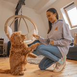 Embroidered Pet Portrait Organic Hoodie Sweatshirt - Lucy and Lola Shop
