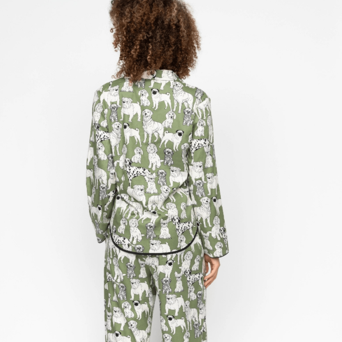 Nancy Green Dog Print Pyjama Set - Lucy and Lola Shop