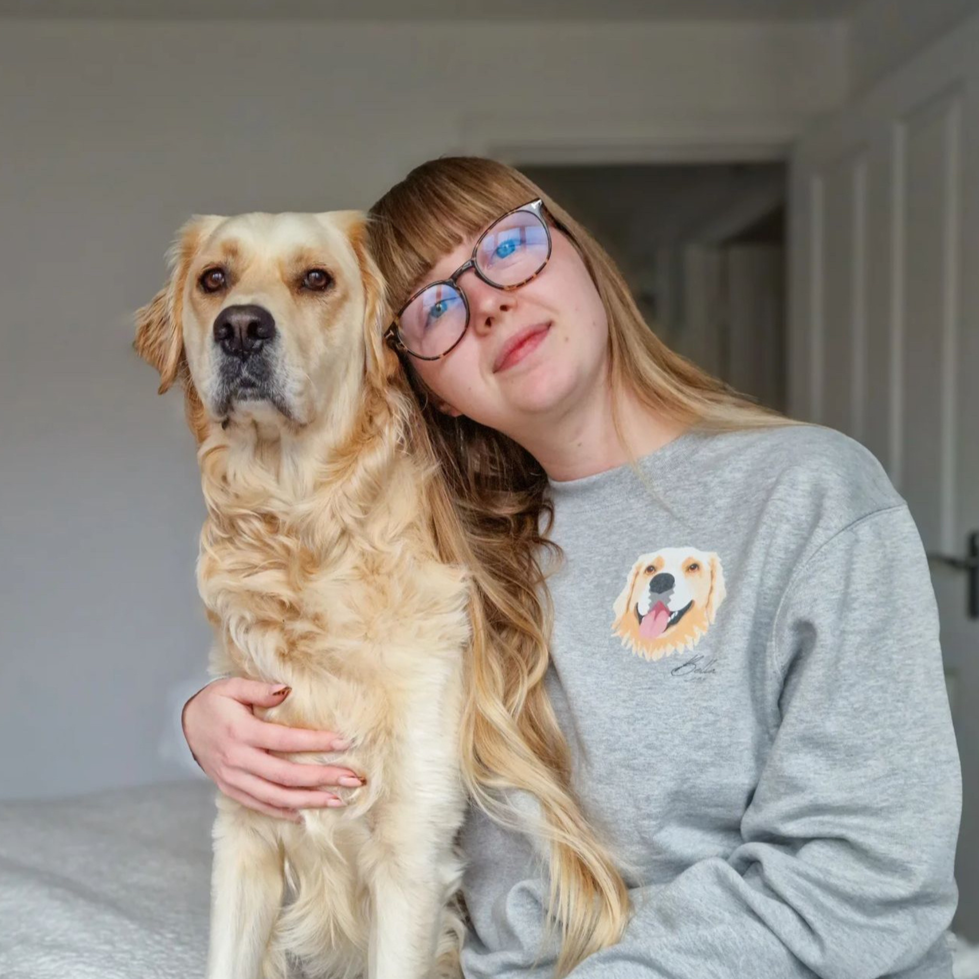 Custom Printed Pet Portrait Sweatshirts