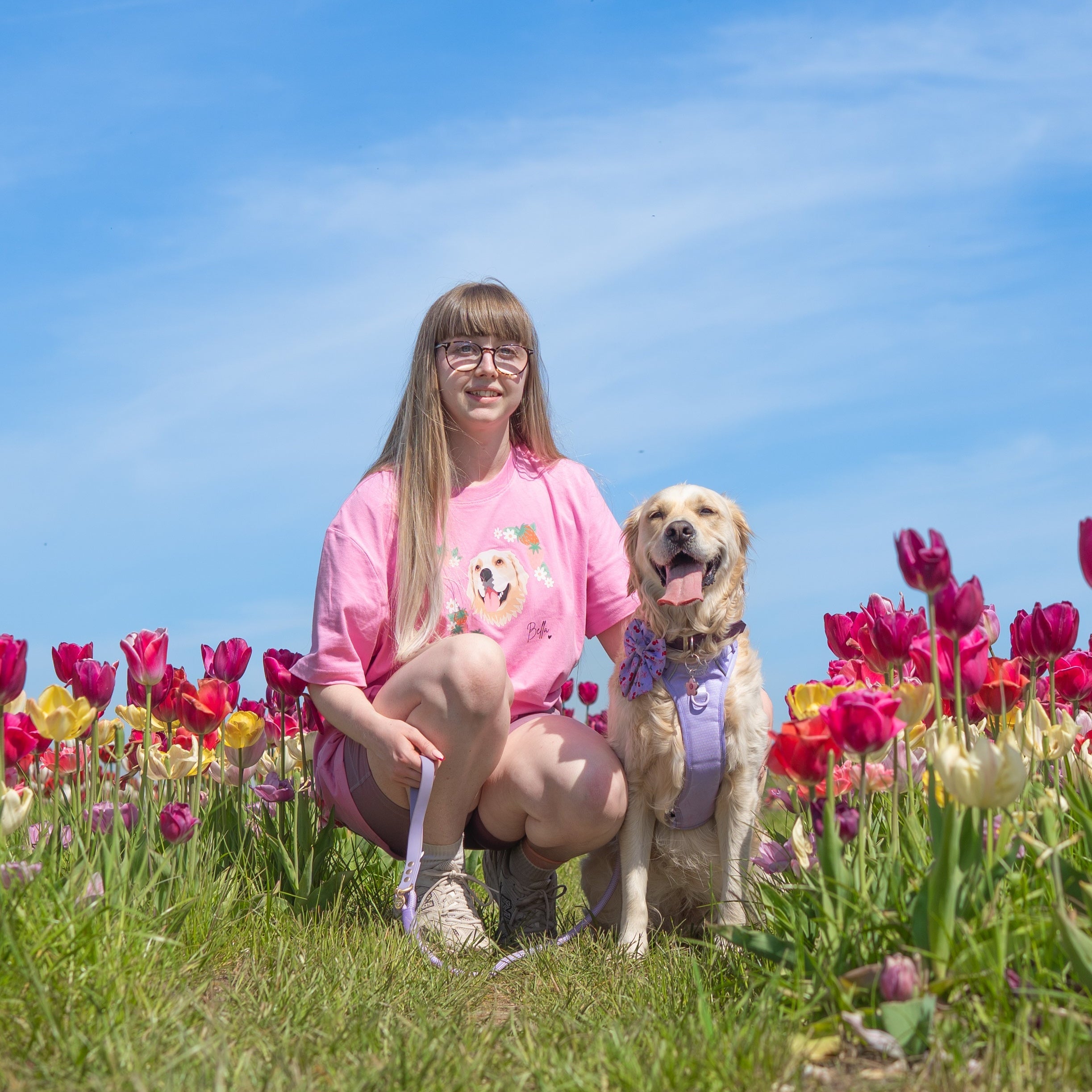 Custom Pet Portrait Printed T-Shirts