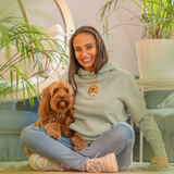 Embroidered Pet Portrait Organic Hoodie Sweatshirt