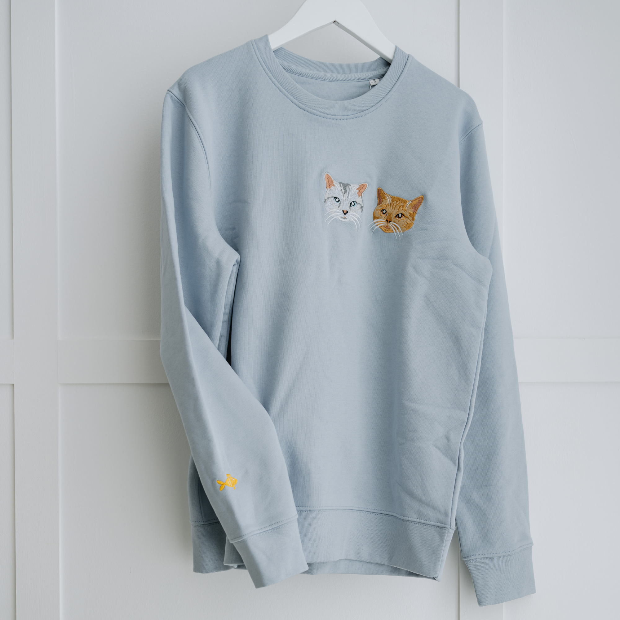 Embroidered Pet Portrait Organic Sweatshirt