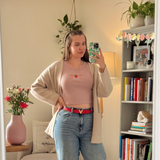 Strawberry Embroidered Tank Top