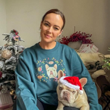 Custom Pet Portrait Printed Christmas Jumper