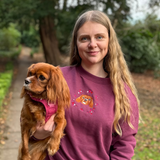 Embroidered Pet Portrait Valentines Sweatshirt