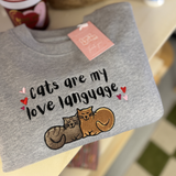 Cats are My Love Language Sweatshirt