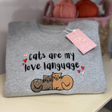 Cats are My Love Language Sweatshirt