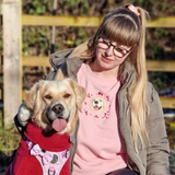 Embroidered Pet Portrait Valentines Sweatshirt