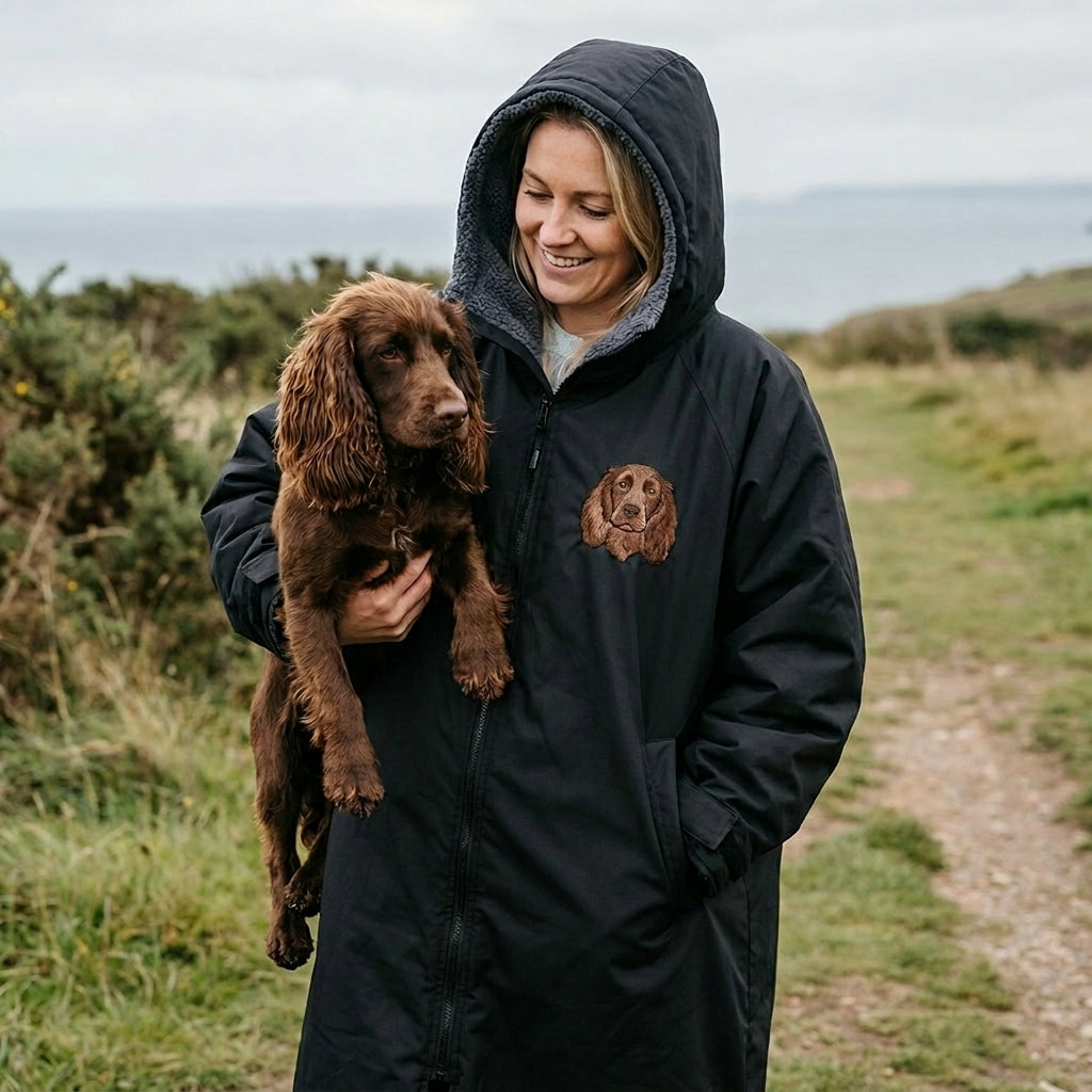 Embroidered Pet Portrait Dry Robe