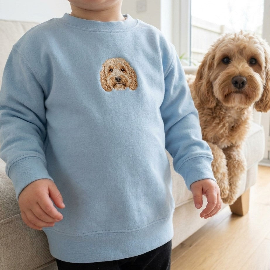 Embroidered Pet Portrait Baby Sweatshirt