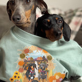 Printed Pet Portrait Pumpkin Patch Organic Sweatshirt