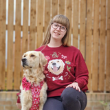Printed Pet Portrait Organic Christmas Jumper