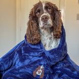 Embroidered Pet Portrait Hooded Blanket