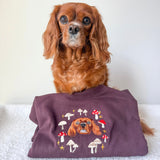 New: Autumn Design Embroidered Pet Portrait Organic Sweatshirt