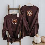 New: Autumn Design Embroidered Pet Portrait Organic Sweatshirt