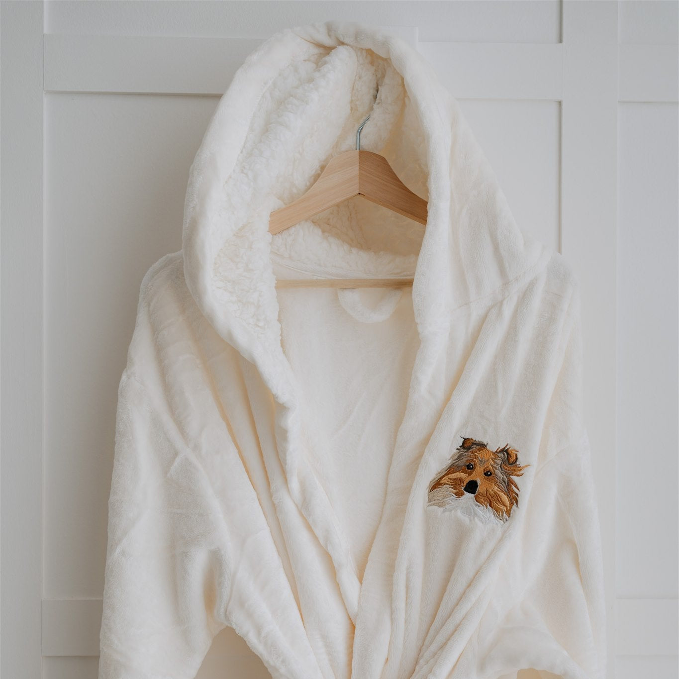 Embroidered Pet Portrait Dressing Gown