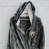 Embroidered Pet Portrait Dressing Gown