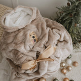 Embroidered Pet Portrait Hooded Blanket