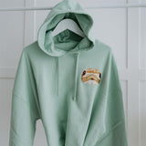 Embroidered Pet Portrait Organic Crop Hoodie Sweatshirt