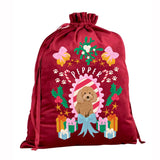 New: Printed Pet Portrait Velvet Christmas Sack Stocking