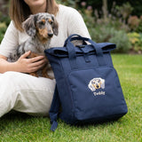 Recycled Large Embroidered Custom Pet Portrait Backpack