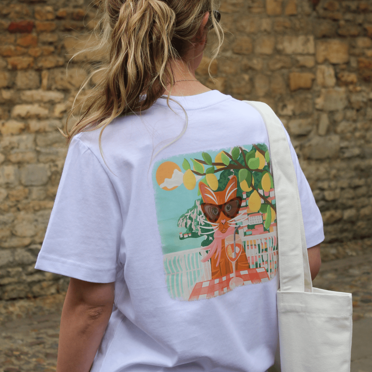 Aperol Cat Graphic T-Shirt - Lucy and Lola Shop