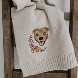Autumn Custom Embroidered Pet Portrait Beanie & Scarf Set - Lucy and Lola Shop