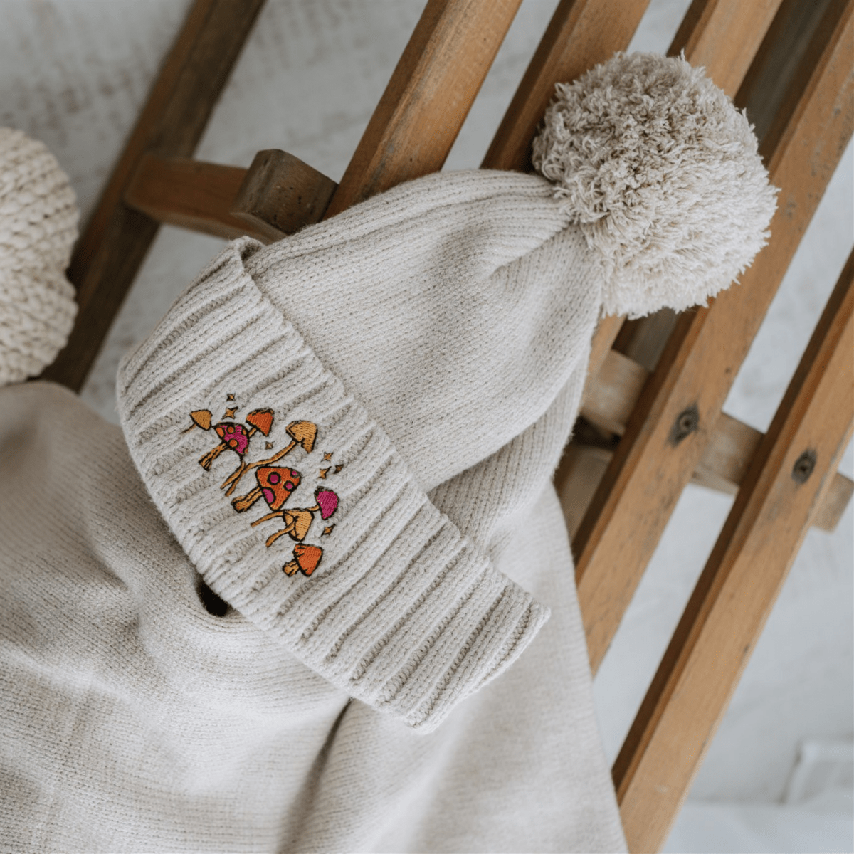Autumn Custom Embroidered Pet Portrait Beanie & Scarf Set - Lucy and Lola Shop