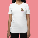 Flower Garden Custom Pet Portrait Organic T-Shirt