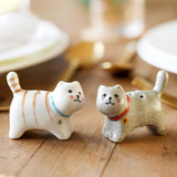Ceramic Cat Salt and Pepper Shakers - Lucy and Lola Shop