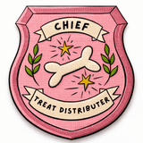 Chief Treat Distributor Embroidered Patch Iron On/Sew On - Lucy and Lola Shop