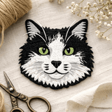 Custom Embroidered Pet Portrait Badge - Lucy and Lola Shop