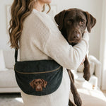 Custom Embroidered Pet Portrait Cord Cross Body Bag - Lucy and Lola Shop
