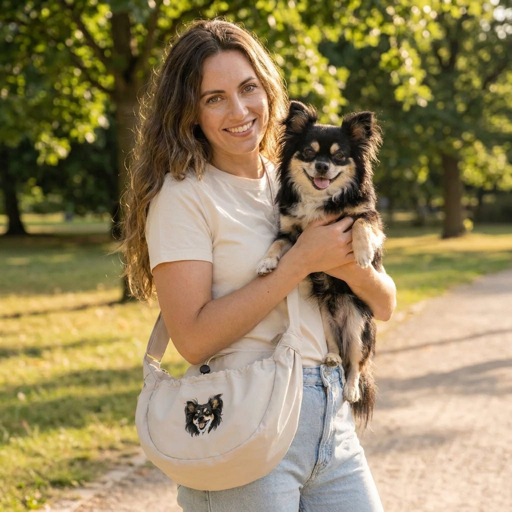 Custom Embroidered Pet Portrait Cross Body Bag - Lucy and Lola Shop