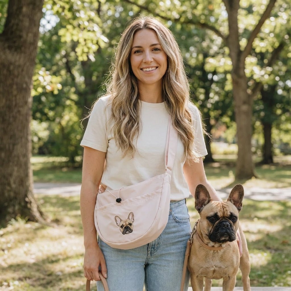 Custom Embroidered Pet Portrait Cross Body Bag - Lucy and Lola Shop