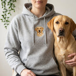 Custom Embroidered Pet Portrait Hoodie Sweatshirt - Lucy and Lola Shop