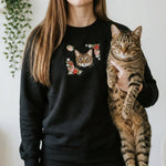 Custom Embroidered Pet Portrait Organic Strawberry Sweatshirt - Lucy and Lola Shop