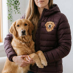 Custom Embroidered Pet Portrait Polar Puffer Full-Zip Jacket - Lucy and Lola Shop