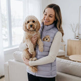 Custom Embroidered Pet Portrait Polar Puffer Gilet Body Warmer Jacket - Lucy and Lola Shop