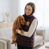 Custom Embroidered Pet Portrait Polar Puffer Gilet Body Warmer Jacket - Lucy and Lola Shop