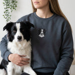 Custom Embroidered Pet Portrait Sweatshirt - Lucy and Lola Shop