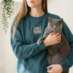 Custom Embroidered Pet Portrait Sweatshirt - Lucy and Lola Shop