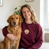 Custom Embroidered Pet Portrait Sweatshirt - Lucy and Lola Shop