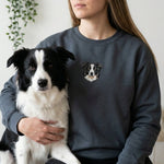 Custom Embroidered Pet Portrait Sweatshirt - Lucy and Lola Shop