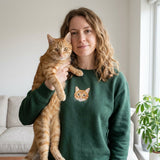 Custom Embroidered Pet Portrait Sweatshirt - Lucy and Lola Shop