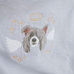Custom Pet Memorial Sweatshirt with Embroidered Portrait - Lucy and Lola Shop