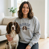 Custom Pet Portrait Embroidered College Sweatshirt - Lucy and Lola Shop