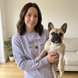 Custom Pet Portrait Embroidered College Sweatshirt - Lucy and Lola Shop