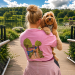 Custom Pet Portrait Printed Canal T-shirt - Lucy and Lola Shop